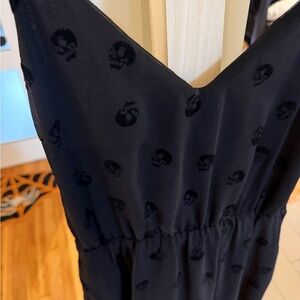 Disturbia Black Skull-Print dress
